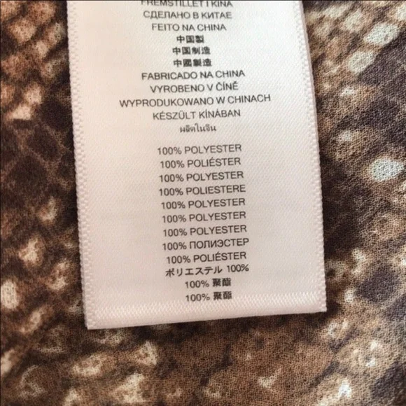 NWT ~ MICHAEL KORS OVERSIZED SNAKE PRINT TOP sz S - Picture 7 of 8